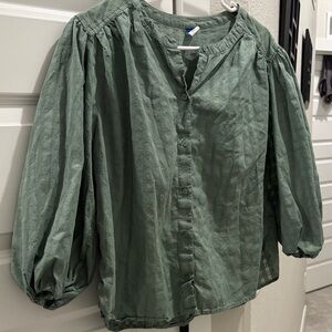 Old Navy Button Front Blouse